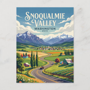 Snoqualmie Valley USA Postkarte