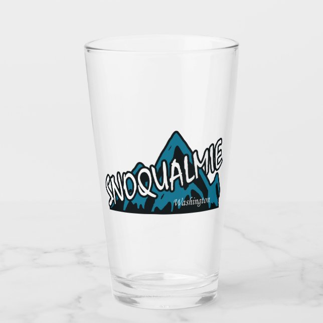 Snoqualmie Washington Berge Glas (Vorderseite)