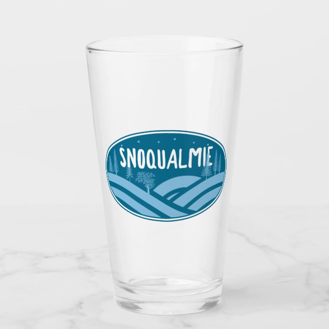 Snoqualmie Washington Outdoors Glas (Vorderseite)