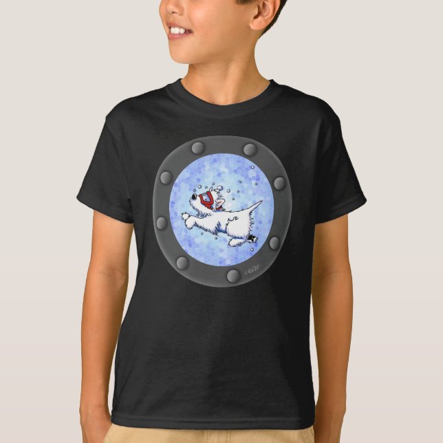 Snorkel Westie Porthole T-Shirt (Vorderseite)