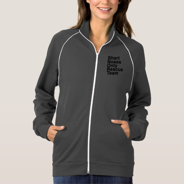 SNORT Helvetica zip up T-Shirt (Vorderseite)