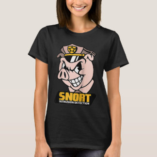 Snort Intrusion Detection Pig Cybersecurity Securi T-Shirt