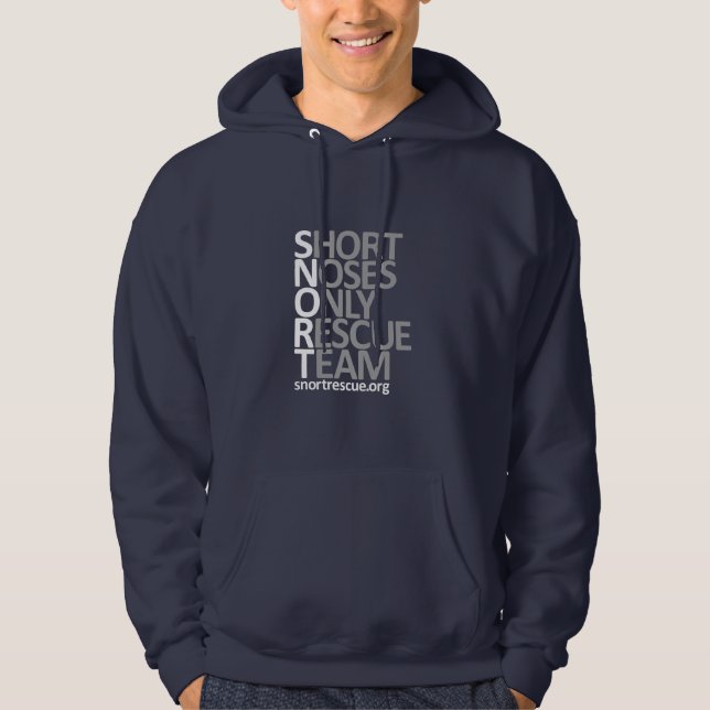 SNORT Logovertikaler Hoodie "Dunkelheit " (Vorderseite)