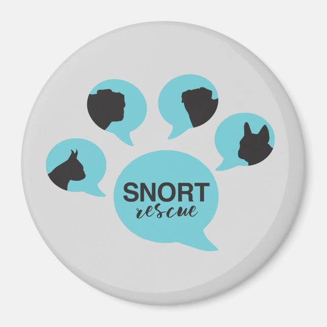 SNORT-Pfostenlogomagnet Magnet (Vorne)