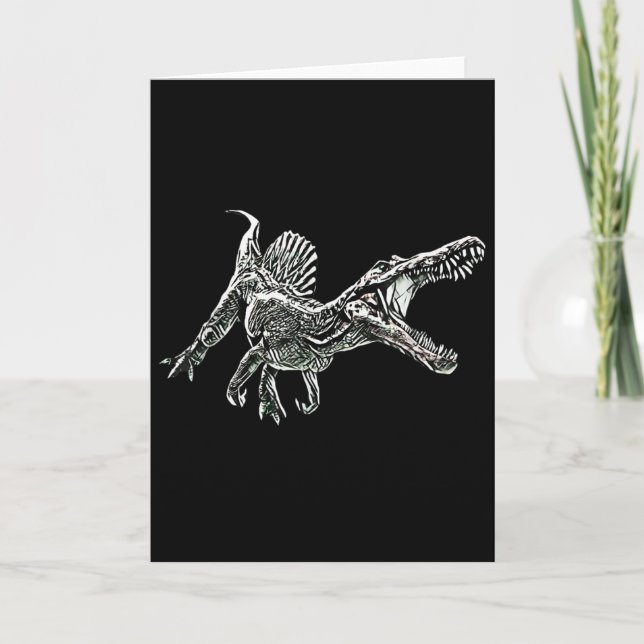 Snosaurus-Motiv Dinosaurier Prähistorischer Raubsa Karte (Vorderseite)