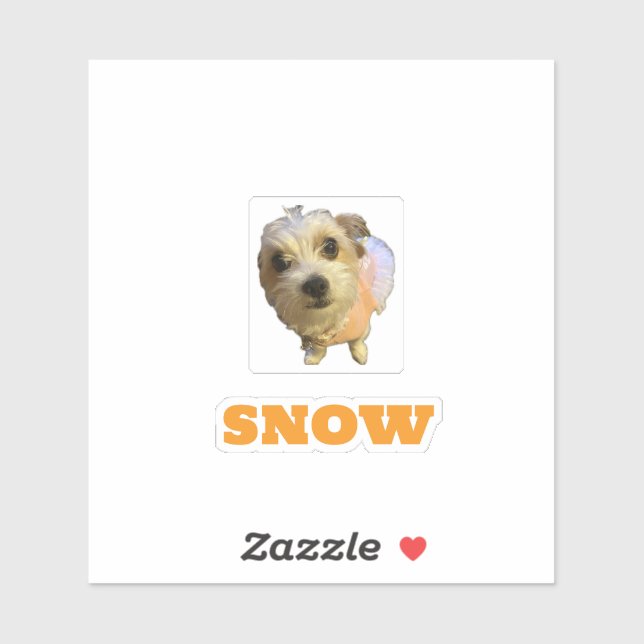 SNOW-4x4 custom cut vinyl sticker (Blatt)
