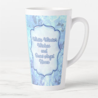 Snow Angel Kisses - Whimsical Winter Greeting Card Milchtasse