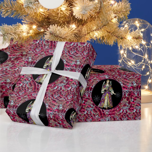 Snow Angel Marchelle Weihnachtswrapping Papier Geschenkpapier (Feiertage)