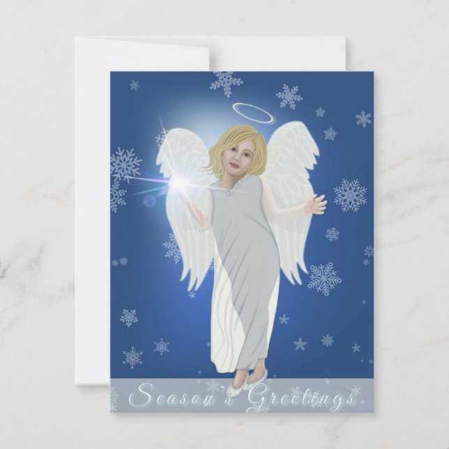 Snow Angel Mitteilungskarte (Vorderseite)