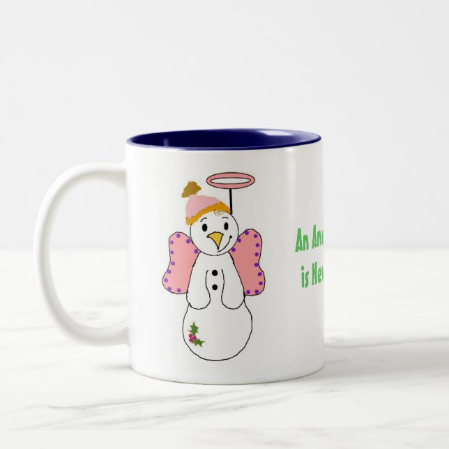 Snow Angels Zweifarbige Tasse (Links)