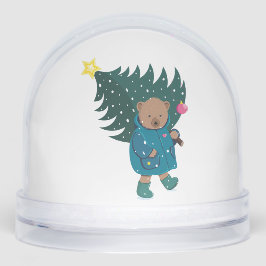 Snow Bear Cute Cartoon. Schneekugeln