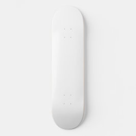 Snow Bird White Metalic Skateboard