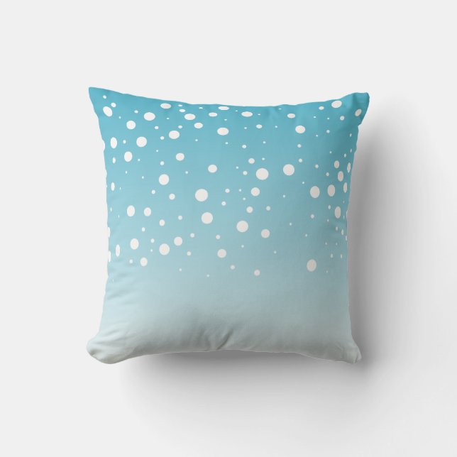 Snow Blue Pillow Kissen (Vorderseite)