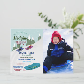 Snow Blue Sledge ist eine der schönsten und belieb Einladung