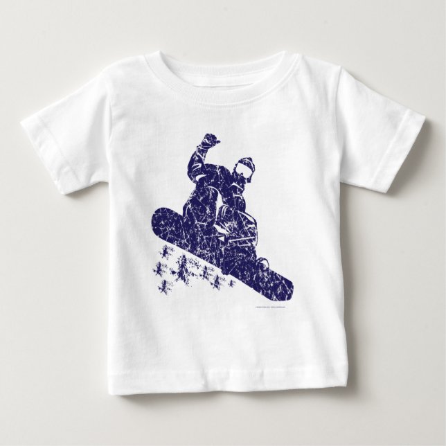 Snow-Boarder Baby T-shirt (Vorderseite)