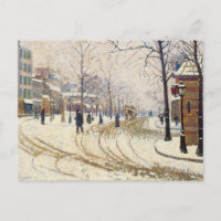 Snow, Boulevard de Clichy, Paris, Paul Signac