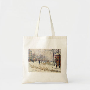 Snow, Boulevard de Clichy, Paris, Paul Signac Tragetasche