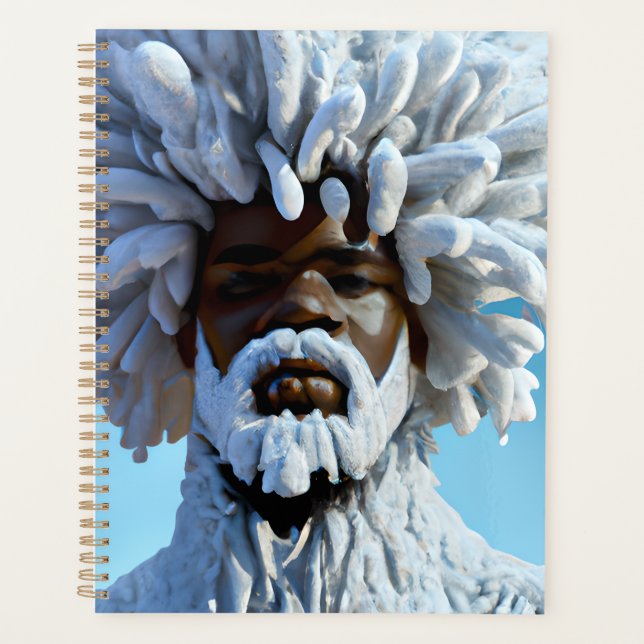 Snow Bruh Winter Black King Melanin Santa Claus Ne Planer (Vorderseite)