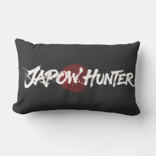 Snow Brush Art - Japow Jäger - Schwarz Lendenkissen
