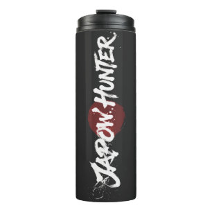 Snow Brush Art - Japow Jäger - Schwarz Thermosbecher