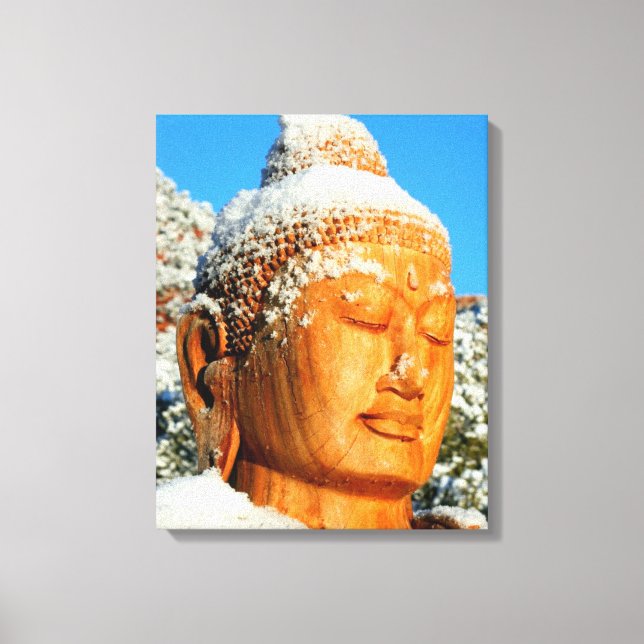 Snow Buddha gepackte Leinwand (Vorderseite)