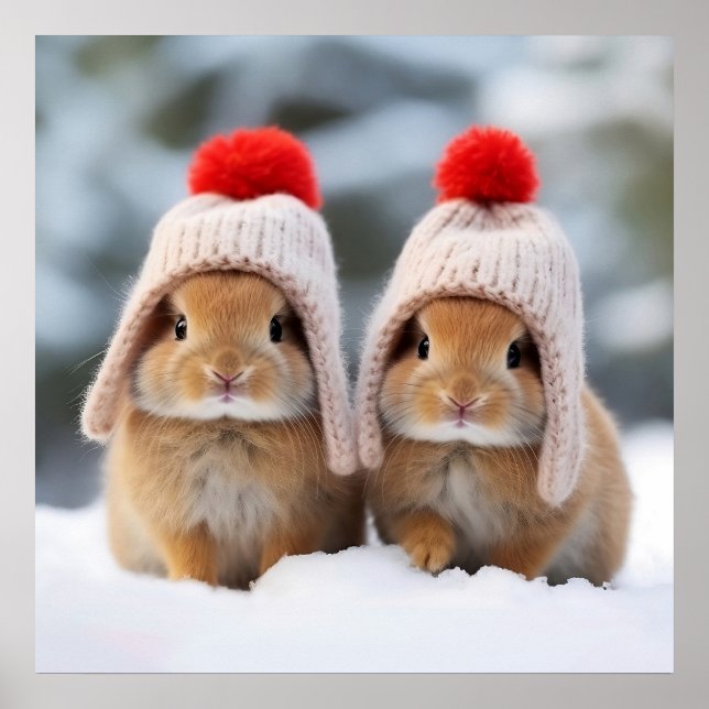 Snow Bunnies Poster (Vorne)