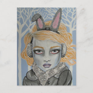Snow Bunny Postkarte