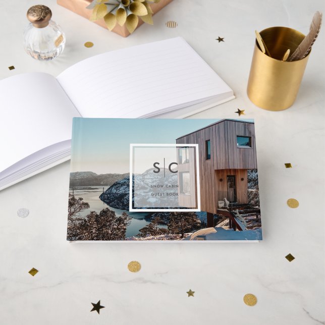 Snow Cabin Vacation Rental Guest Comments Gästebuch (Vorderseite Offen)