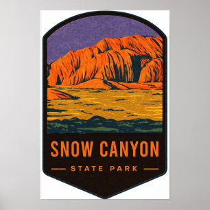 Snow Canyon Staat Park Poster