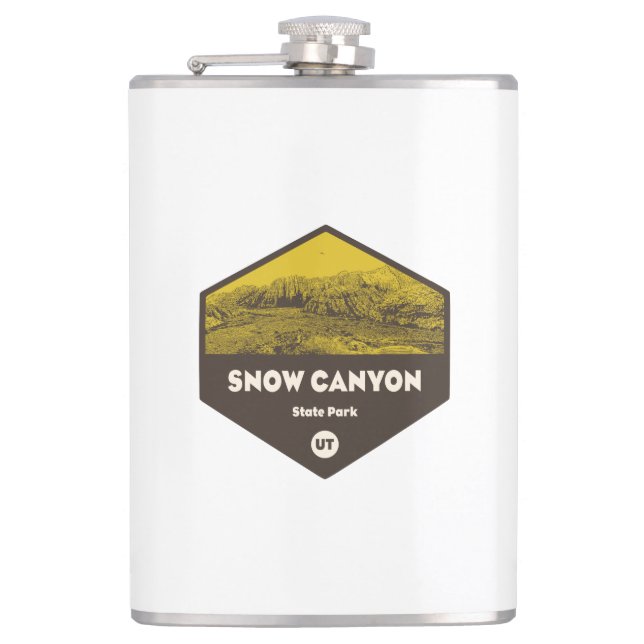 Snow Canyon Staat Park Utah Flachmann (Vorderseite)