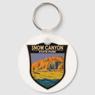 Snow Canyon Staat Park Utah Vintag Schlüsselanhänger