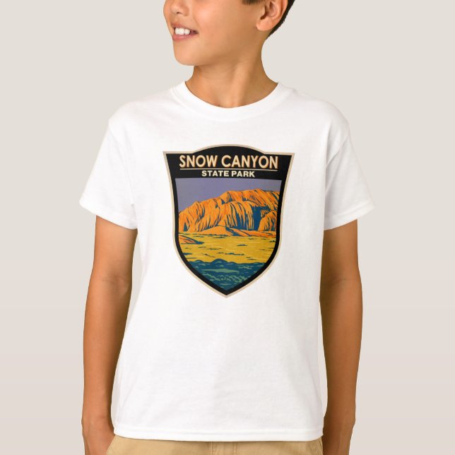 Snow Canyon Staat Park Utah Vintag T-Shirt (Vorderseite)