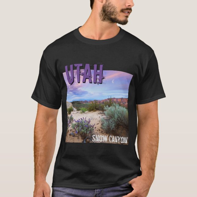 Snow Canyon Utah Wildblumen T-Shirt (Vorderseite)