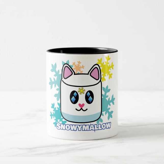 Snow Catsmallow Zweifarbige Tasse (Mittel)