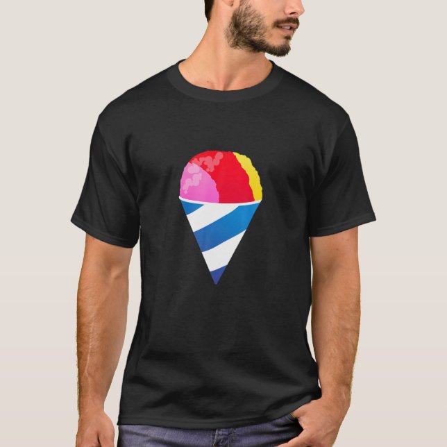 Snow Cone Sno Shaved Ice Dessert Süßigkeiten Eros  T-Shirt (Vorderseite)