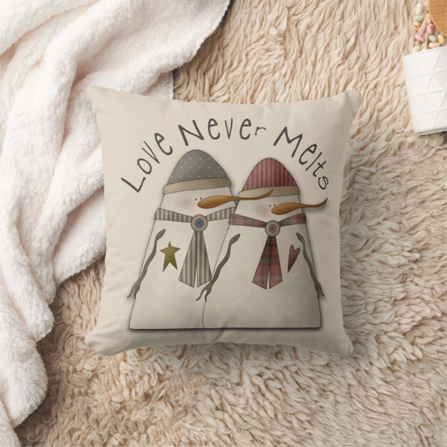 Snow Couple Kissen (Decke)