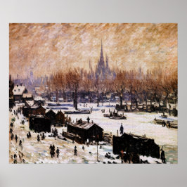 Snow-Covered Amsterdam Poster