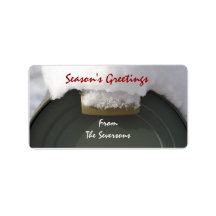 Snow Covered Mailbox Weihnachtsgeschenke Tags