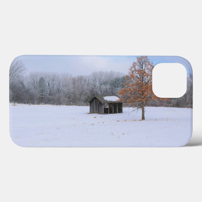 Snow Covered Paddock Case-Mate iPhone Hülle (Rückseite (Horizontal))