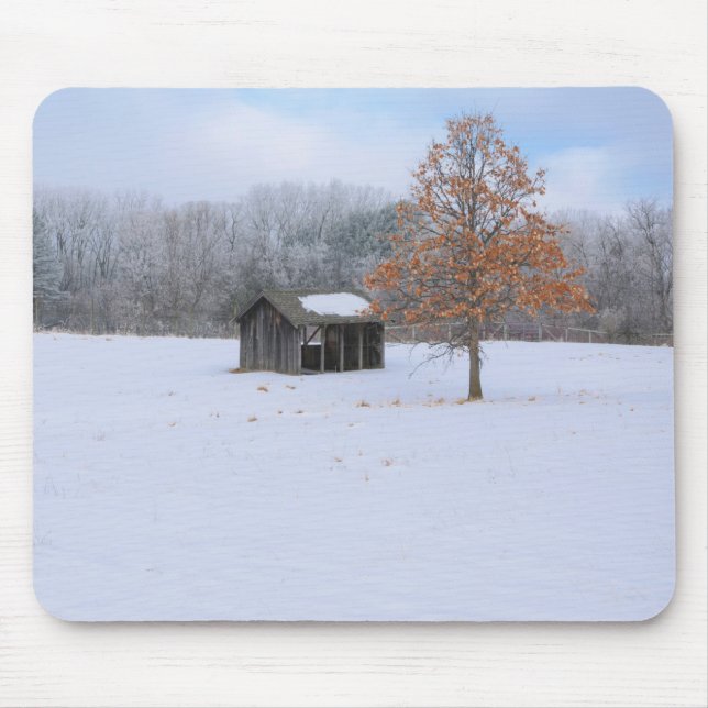 Snow Covered Paddock Mousepad (Vorne)