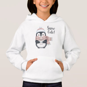 "Snow Cute!" Winterpinguin mit Kakao-Tasse Hoodie