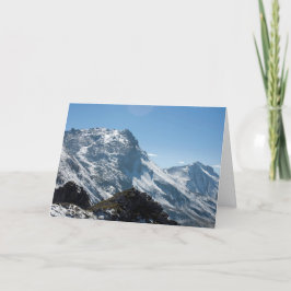 Snow Davos Schweiz Feiertagskarte