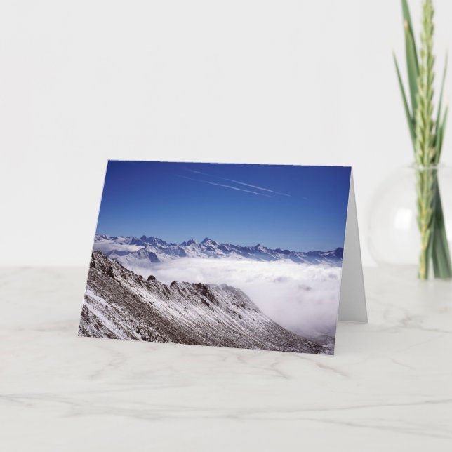 Snow Davos Schweiz Ferienkarte Karte (Vorderseite)