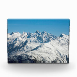 Snow Davos Switzerland Holiday Card Poster Fotoblock