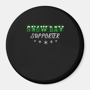 Snow Day Supporter frohe Weihnachten Magnet