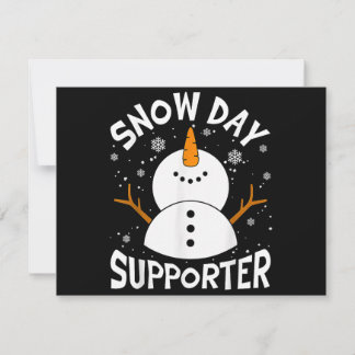 Snow Day Supporter Snowflake Funny Teacher Christi