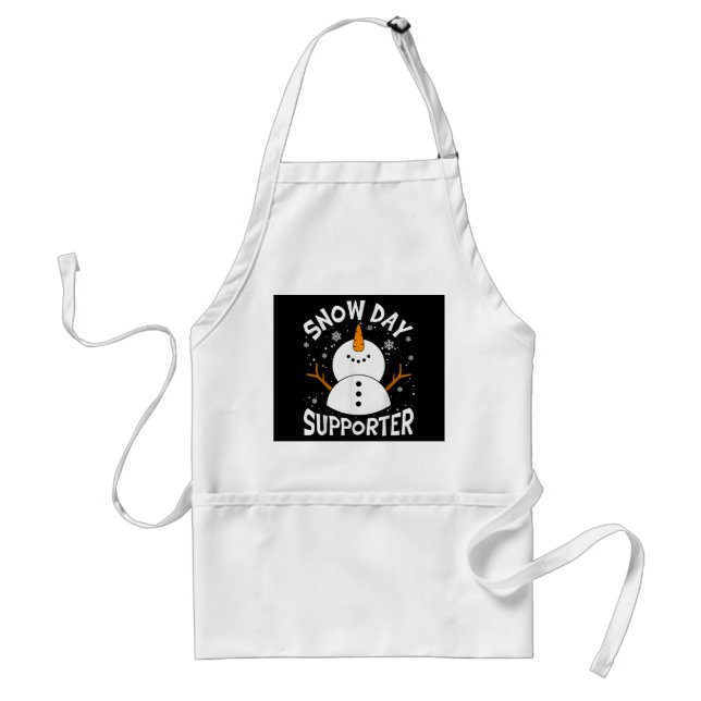 Snow Day Supporter Snowflake Funny Teacher Christi Schürze (Vorne)