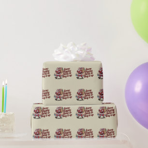 Snow Diggity Bout zum Bag It Up 90s Christmas Retr Geschenkpapier
