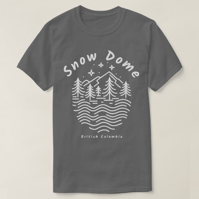 Snow Dome Mountain in British Columbia  T-Shirt (Design vorne)