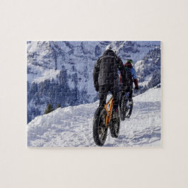 Snow Fatbikes Mountainbikes Rad fahren Puzzle
